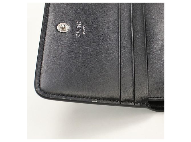 Céline CELINE Triomphe Bi-fold Wallet Black - view 8