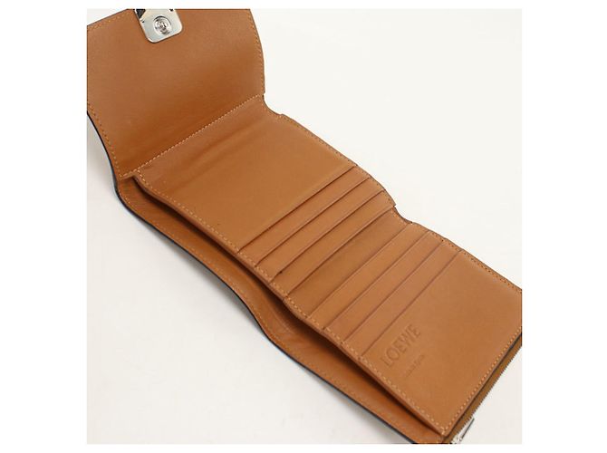 Portafoglio tri-fold Loewe marrone - vista 3