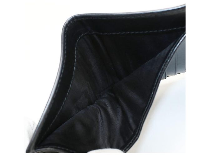 Carteira Prada Tri-fold para Mulheres em Preto - vista 4
