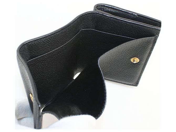 Autre Marque SAINT LAURENT Origami Tiny Wallet Black - view 4