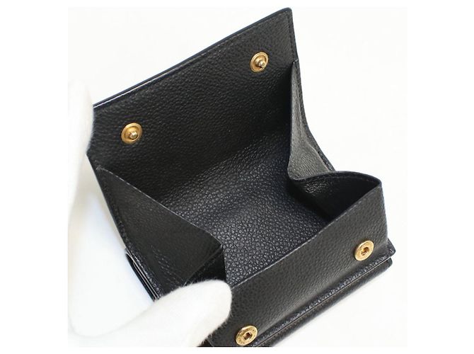 Autre Marque SAINT LAURENT Origami Tiny Wallet Black - view 5