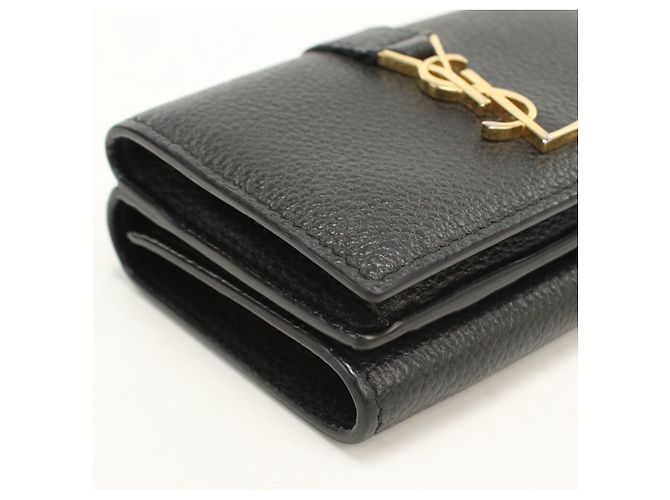 Autre Marque SAINT LAURENT Origami Tiny Wallet Black - view 7