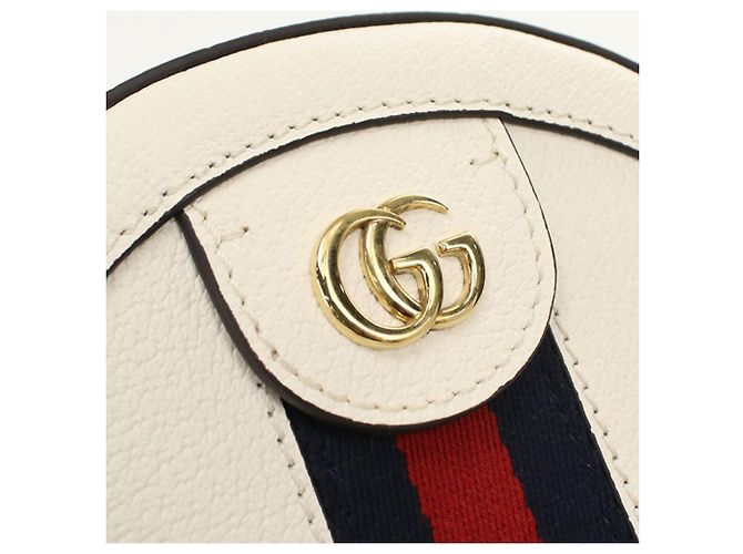 Borsa a tracolla Gucci Ophidia Bianco - vista 7
