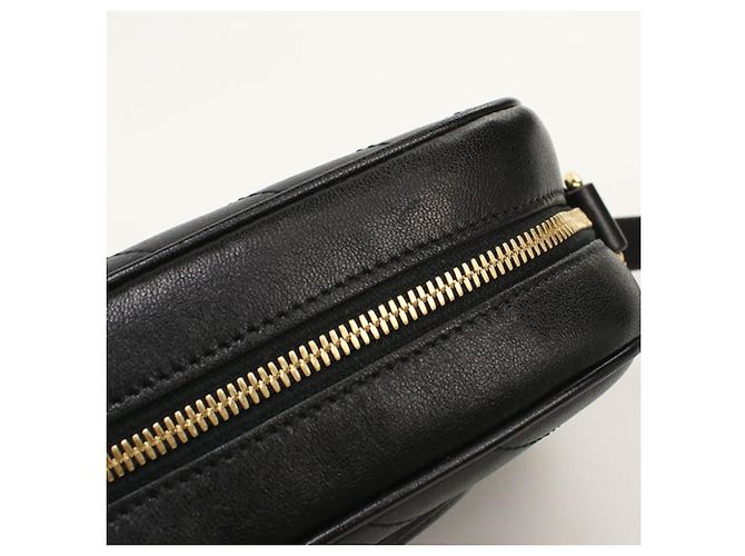 Borsa a tracolla Gucci in pelle nera 742360 Nero - vista 5