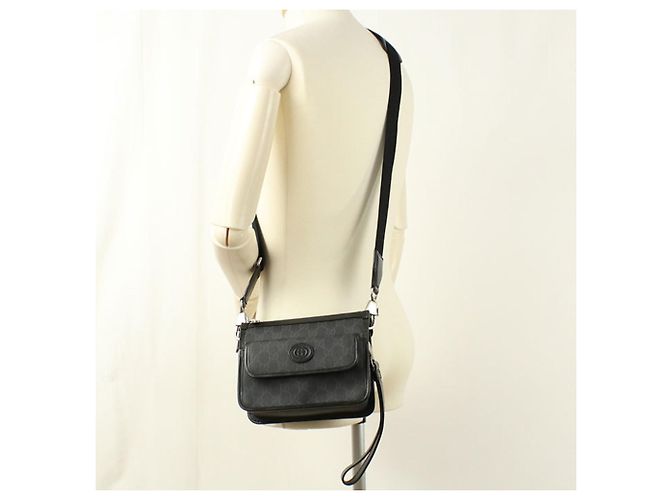 Borsa a tracolla GUCCI nera Nero - vista 8
