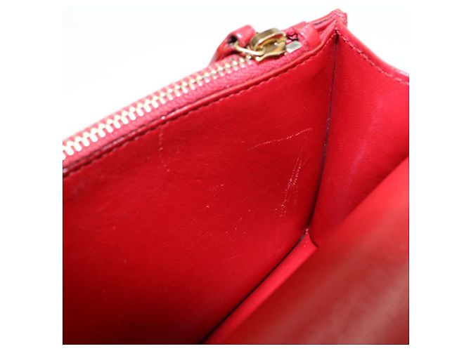 Autre Marque Borsa a tracolla Saint Laurent in pelle di vitello rossa Rosso - vista 4