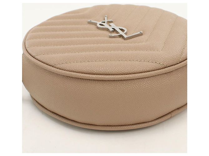 Autre Marque Borsa a tracolla Saint Laurent in pelle di vitello beige - vista 7
