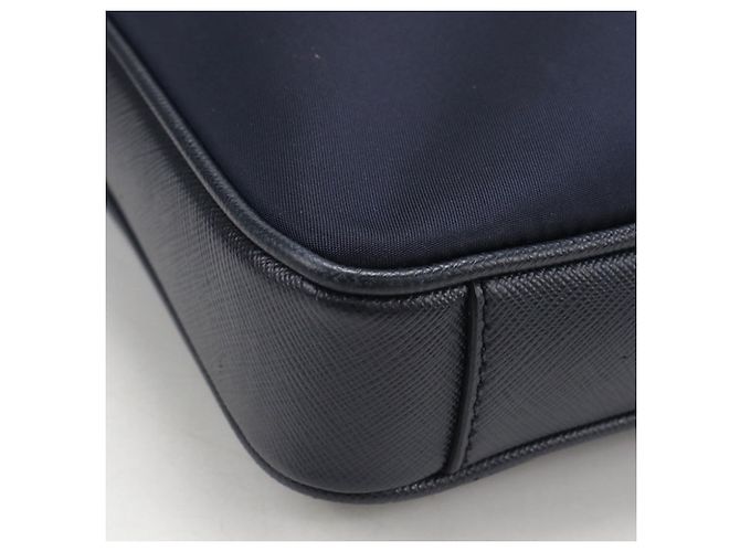 Prada Aktentasche für Herren, Marineblau - Ansicht 6