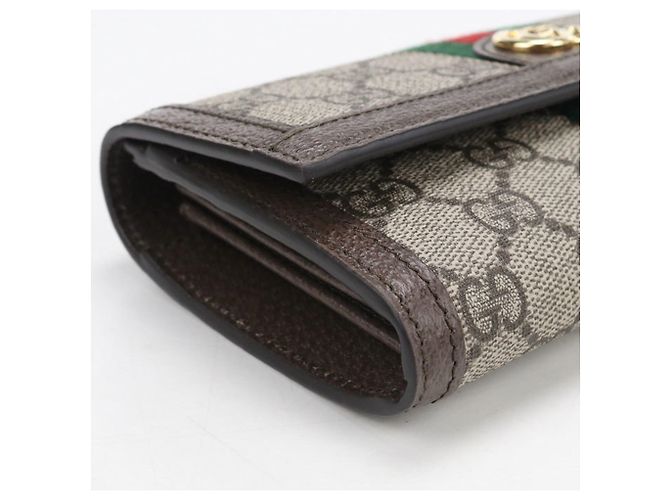 Portafoglio lungo bi-fold Gucci Ophidia Beige - vista 7