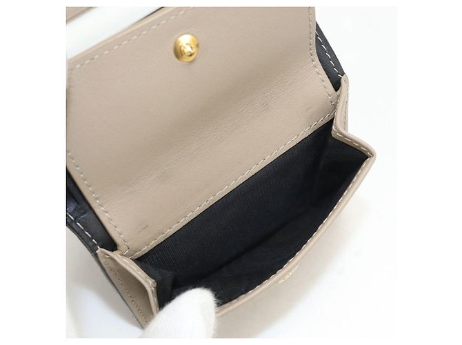 Portafoglio bi-fold Christian Dior Caro in pelle nera Nero - vista 5
