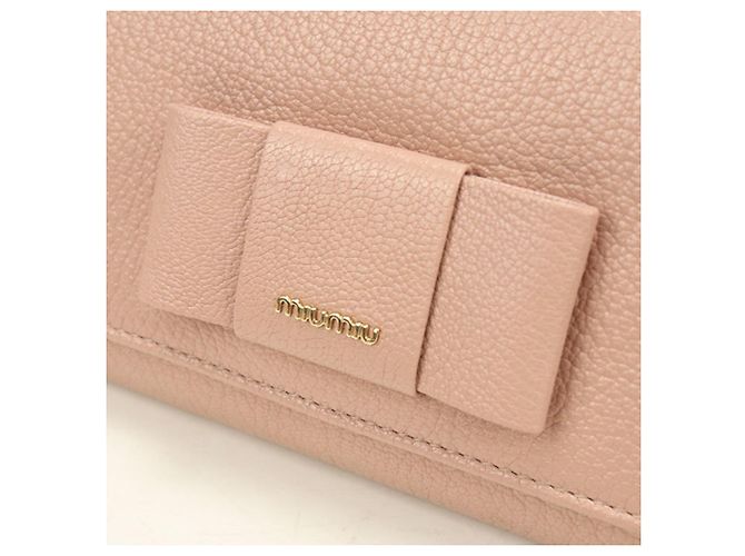 Portafoglio lungo bi-fold rosa da donna Miu Miu - vista 6