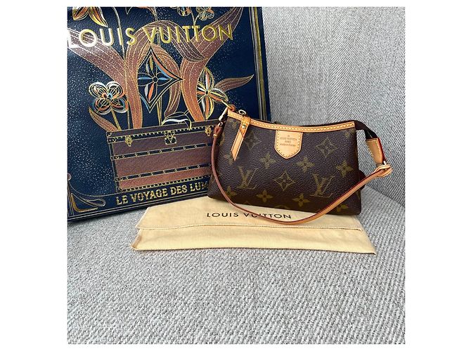 Louis Vuitton Mini Pochette Delightful Monogram Marrone - vista 3