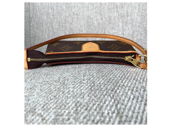 Louis Vuitton Mini Pochette Delightful Monogram Marrone - vista 9