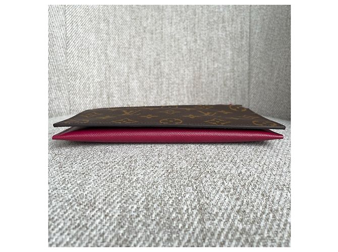 Pochette Félicie Louis Vuitton Félicie Monedero e Inserto Plano Castaño Fucsia - vista 4
