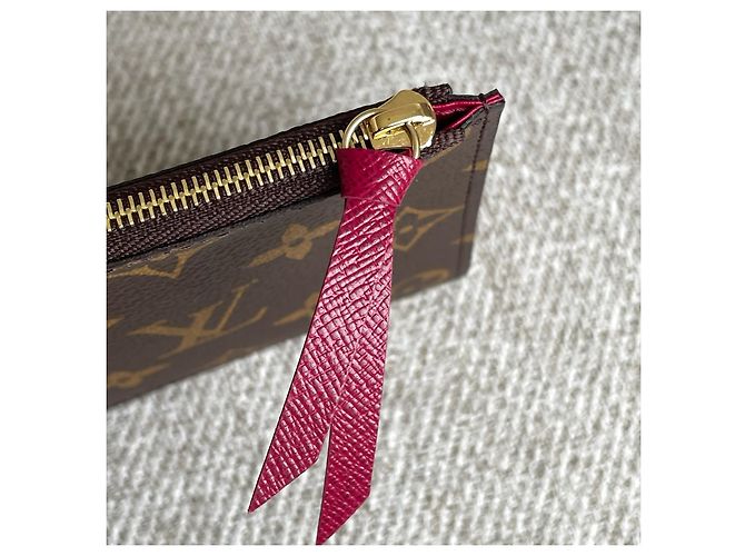 Pochette Félicie Louis Vuitton Félicie Monedero e Inserto Plano Castaño Fucsia - vista 7