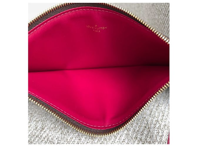 Pochette Félicie Louis Vuitton Félicie Monedero e Inserto Plano Castaño Fucsia - vista 9