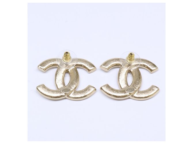 Pendientes Chanel B25P Rhinestone Coco Mark Dorado - vista 6