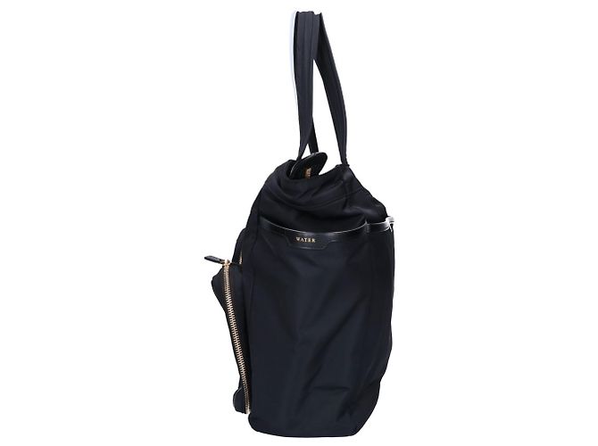 Borsa Tote Commuter Labelled Series in nylon eco Anya Hindmarch Nero - vista 4