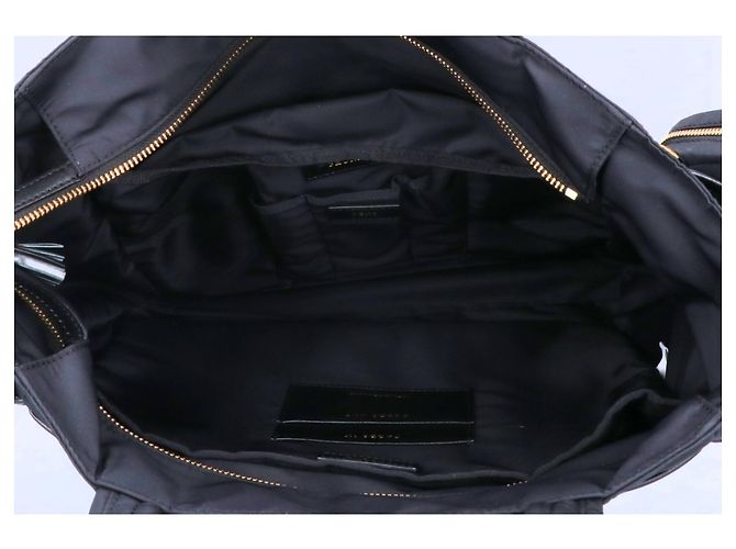 Borsa Tote Commuter Labelled Series in nylon eco Anya Hindmarch Nero - vista 6