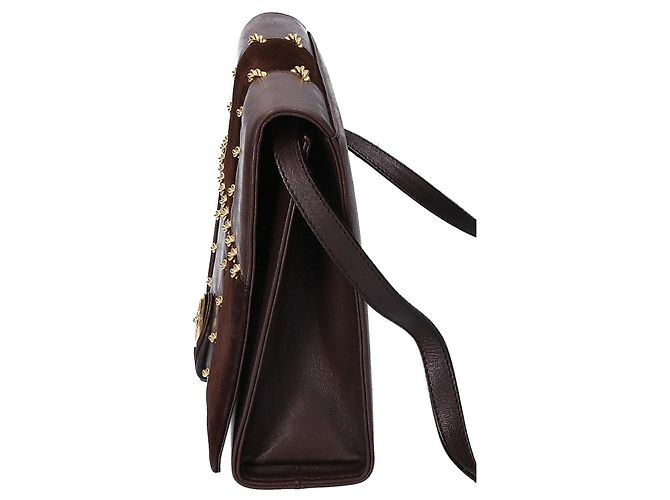 Borsa a tracolla in pelle marrone Salvatore Ferragamo - vista 2
