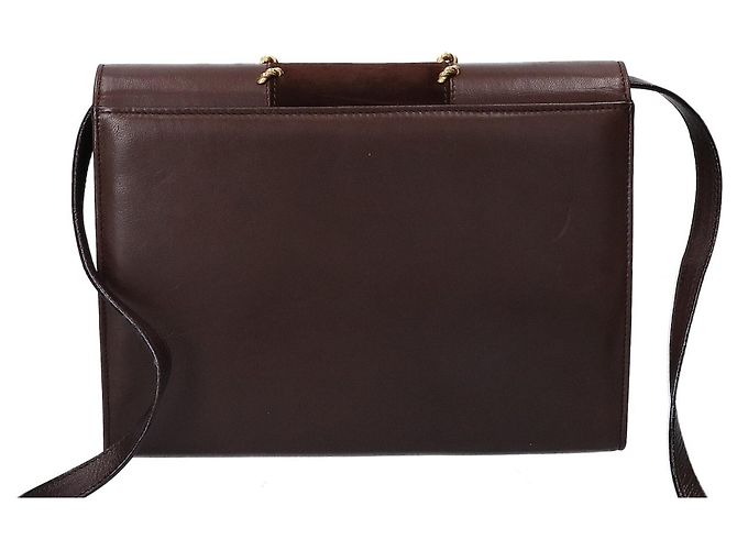 Borsa a tracolla in pelle marrone Salvatore Ferragamo - vista 3