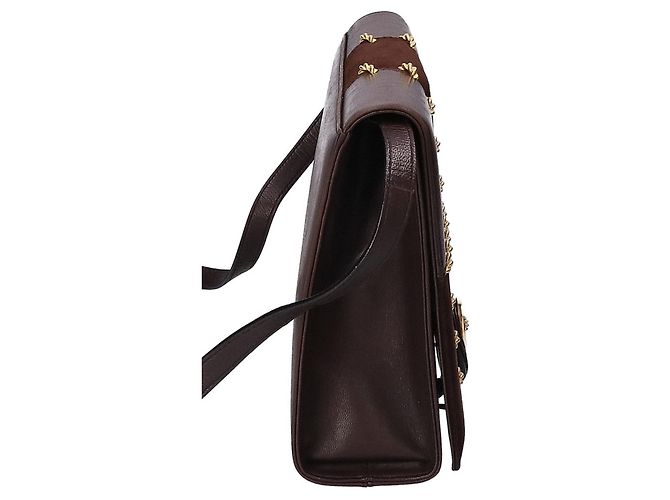 Borsa a tracolla in pelle marrone Salvatore Ferragamo - vista 4