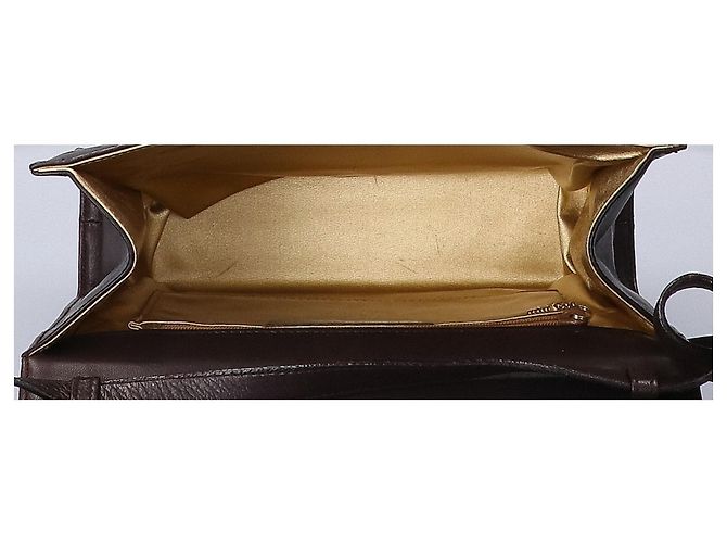 Borsa a tracolla in pelle marrone Salvatore Ferragamo - vista 6