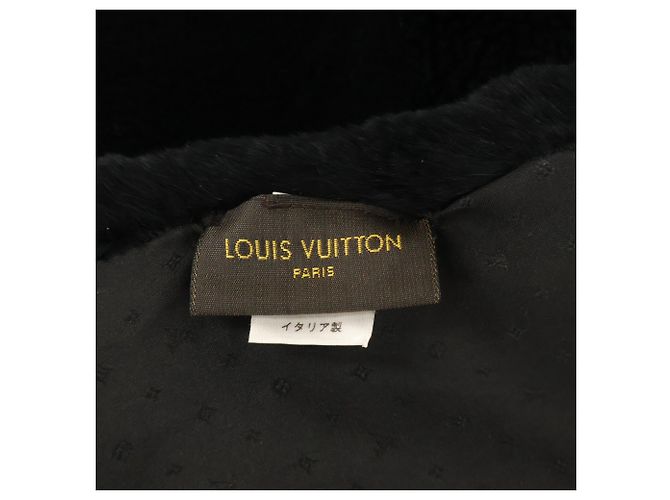 Écharpe Tippet en fourrure de lapin Rex Louis Vuitton Noir Rose - vue 4