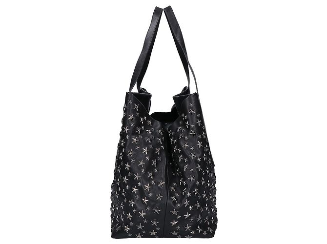 Borsa Tote Pimlico in pelle con borchie a stella Jimmy Choo Nero - vista 2