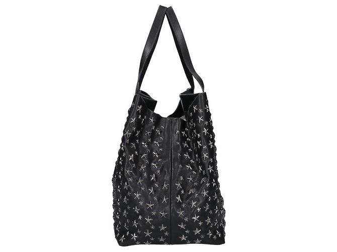 Borsa Tote Pimlico in pelle con borchie a stella Jimmy Choo Nero - vista 4