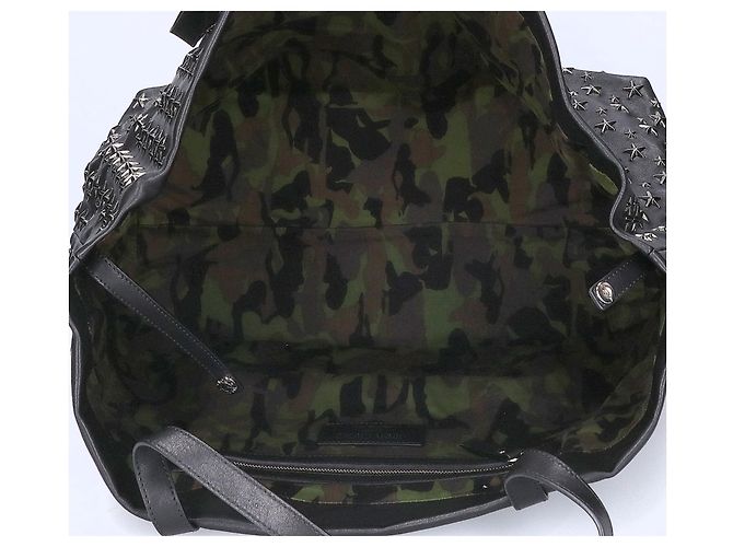 Borsa Tote Pimlico in pelle con borchie a stella Jimmy Choo Nero - vista 6