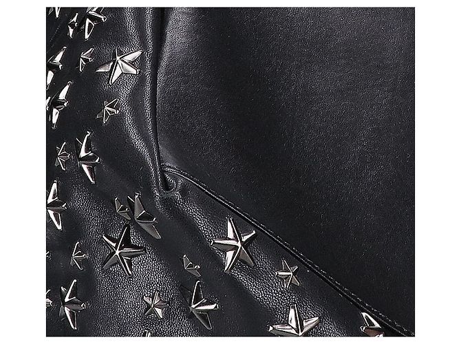 Borsa Tote Pimlico in pelle con borchie a stella Jimmy Choo Nero - vista 9