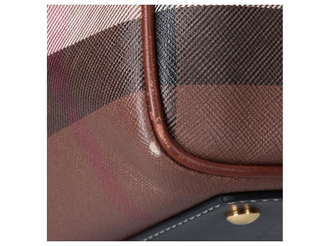 Borsa Bowling Burberry Medium Marrone - vista 9