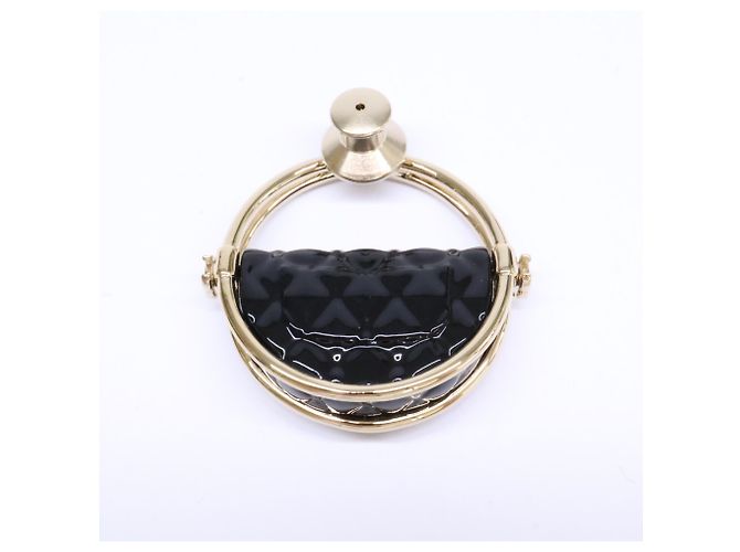 Chanel Brosche in Schwarzgold - Ansicht 6