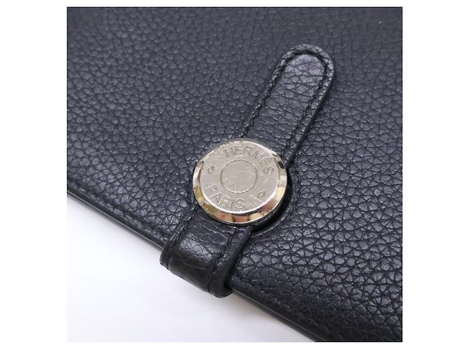Hermès Hermes Dogon Duo GM Long Wallet Black - view 12