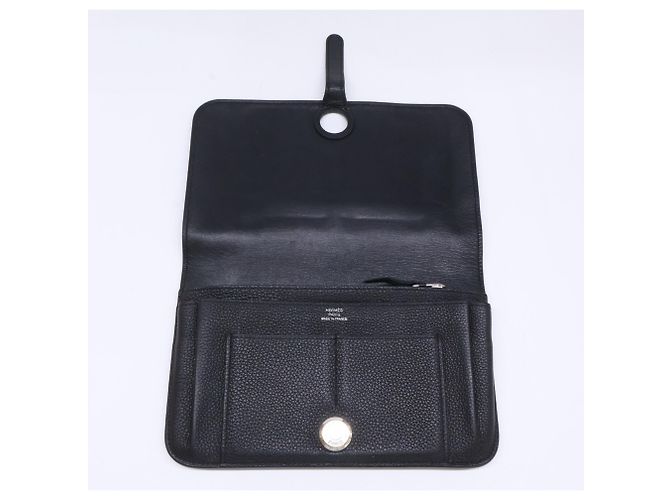Hermès Hermes Dogon Duo GM Long Wallet Black - view 7
