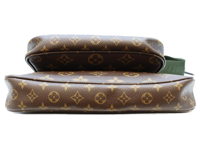 Louis Vuitton Monogram Khaki Multipochette Accessoires Schultertasche Braun - Ansicht 5