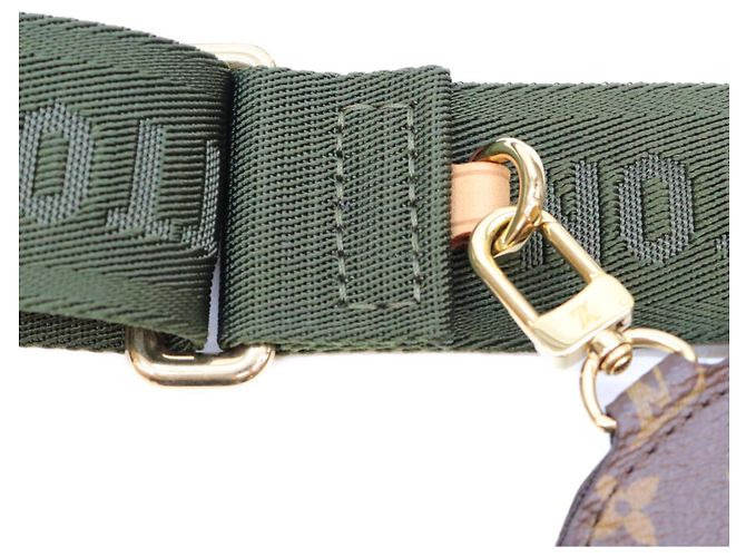 Louis Vuitton Monogram Khaki Multipochette Accessoires Schultertasche Braun - Ansicht 9
