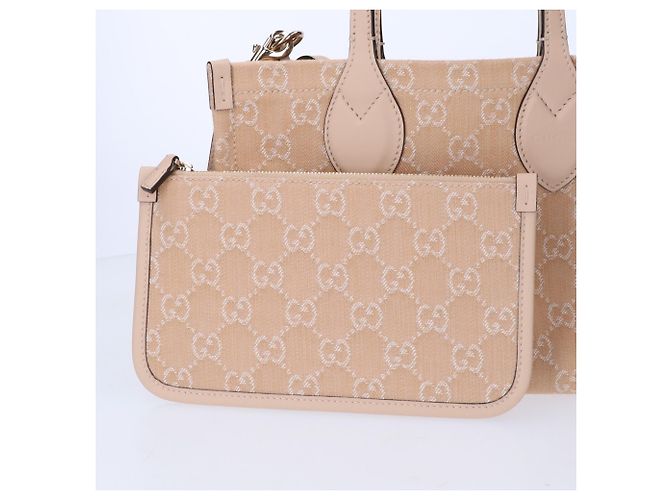Gucci Ophidia Mittlere Tote Bag Beige - Ansicht 8