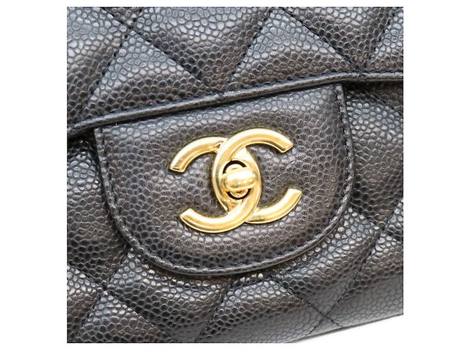 Timeless Borsa a tracolla Chanel in pelle caviar nera Nero - vista 7