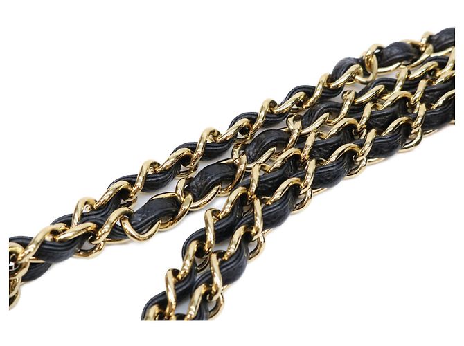 Timeless Borsa a tracolla Chanel in pelle caviar nera Nero - vista 8