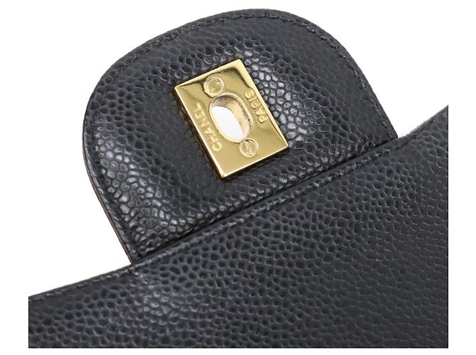 Timeless Borsa a tracolla Chanel in pelle caviar nera Nero - vista 9