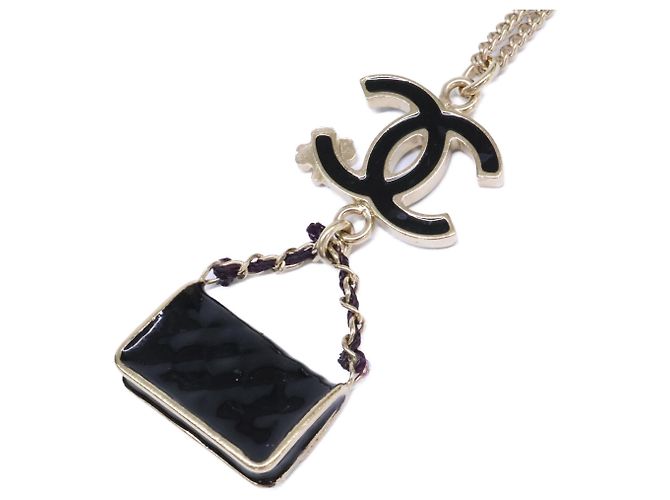Collar Chanel B12A Matelassé Negro - vista 5