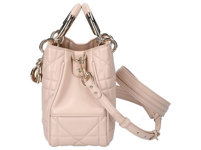 Christian Dior LADY 95.22 Borsa Small Cannage Beige - vista 2