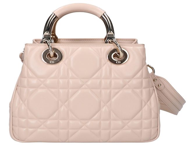 Christian Dior LADY 95.22 Borsa Small Cannage Beige - vista 3