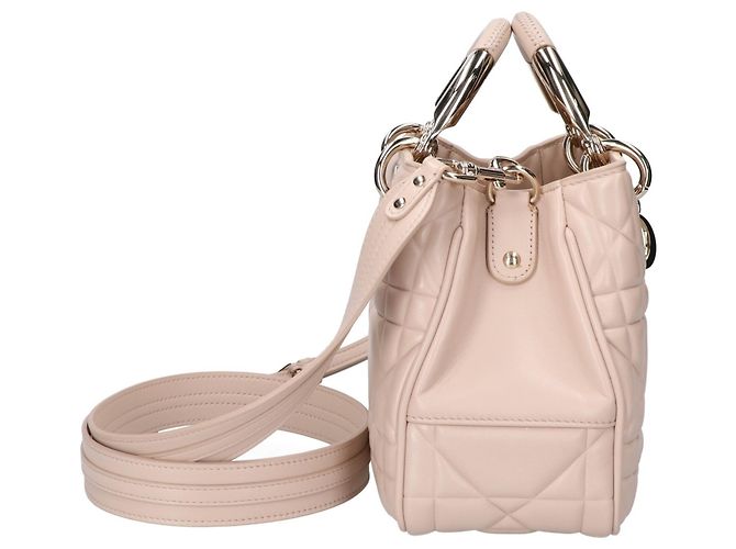 Christian Dior LADY 95.22 Borsa Small Cannage Beige - vista 4
