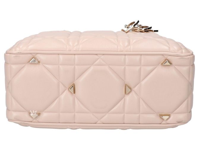 Christian Dior LADY 95.22 Borsa Small Cannage Beige - vista 5