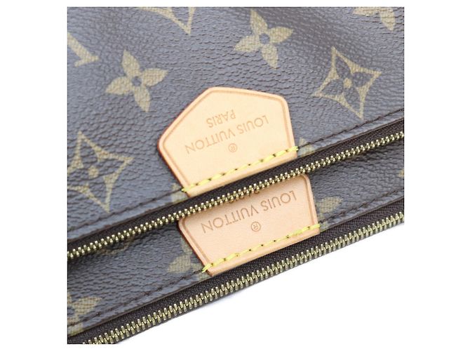 Sac à épaule Louis Vuitton Monogram Multipochette Accessoires Marron Kaki - vue 12