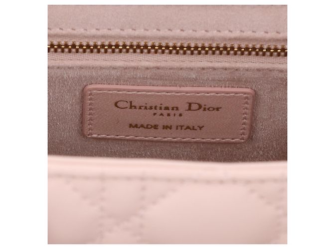 Borsa Christian Dior Lady Medium Cannage Beige - vista 10