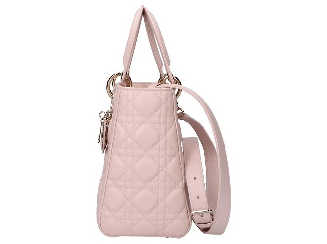 Borsa Christian Dior Lady Medium Cannage Beige - vista 2